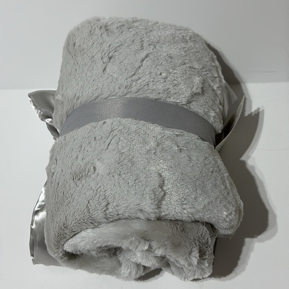 Cloud Island Gray Satin Edge Baby Blanket - Picture 8 of 10